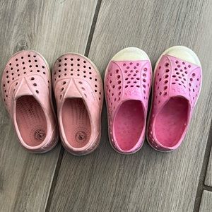 Pink native waterproof classic shoes lot
